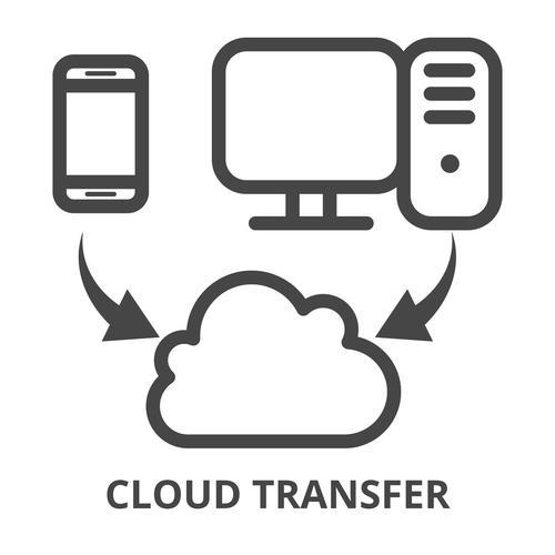 云同步象征收集上网信息电脑笔记本电脑服务处理互联网